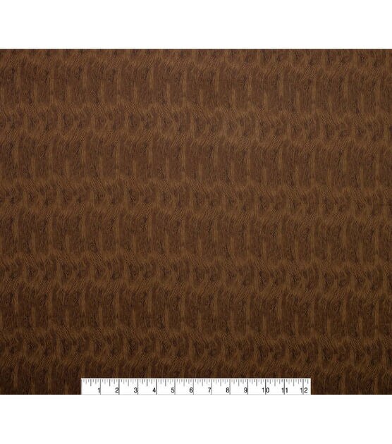 Novelty Cotton Fabric Brown Woodgrain | JOANN