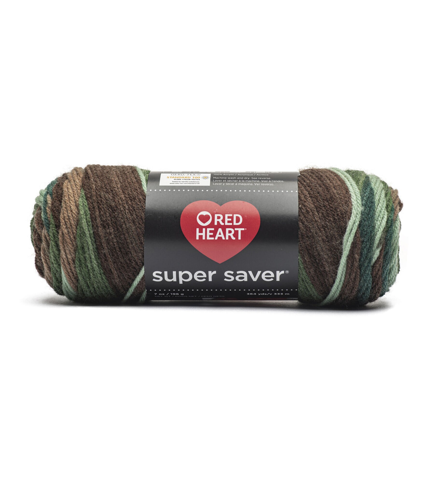 Red Heart Super Saver Worsted Acrylic Yarn, Forest, hi-res