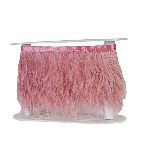 Light pink ostrich feather fringe - Lace To Love