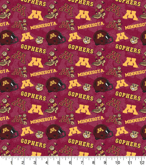 University of Minnesota Fleece Fabric-100% Polyester-Non Pill-Officially  Licensed Minnesota Gophers Fabric-24 x 58 Piece