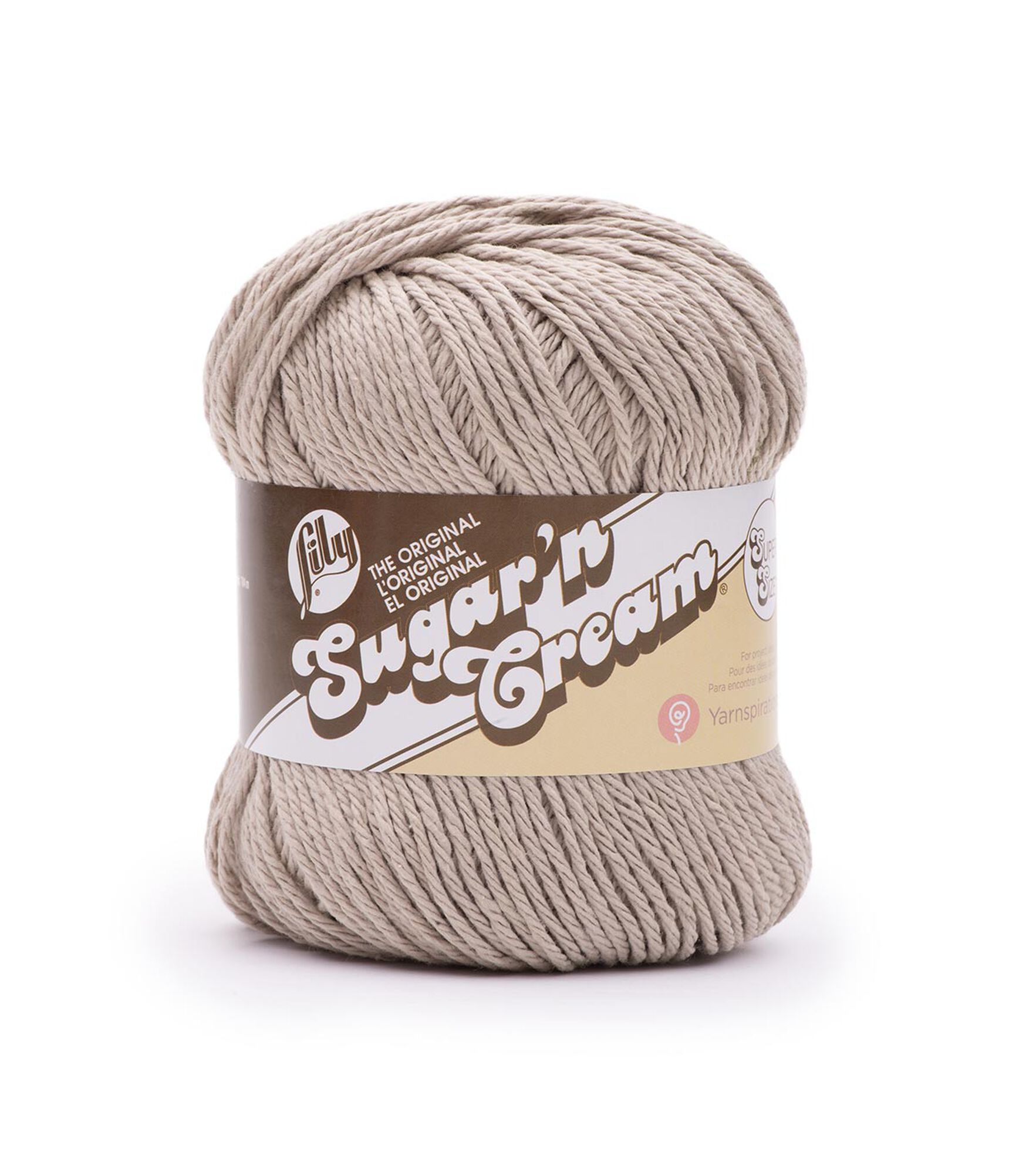 Lily Sugar'n Cream Super Size Worsted Cotton Yarn, Jute, hi-res