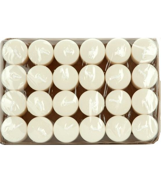 Unscented Votive Candles 24pk- White
