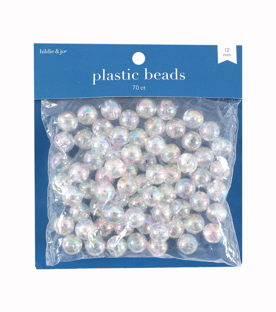 NorthPoleXpress 9 Foot Silver & Clear Crystal Acrylic Bead
