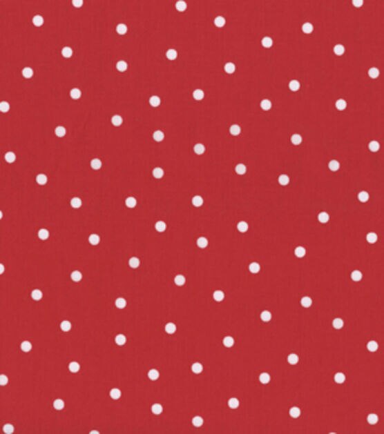 Hello Kitty fabric -- Hello Kitty, bows, and pink polka dots on red -- 100%  cotton quilting fabric