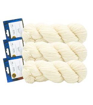 Lion Brand Fishermen's 100% Wool Yarn 4 Skeins 8oz Color 123