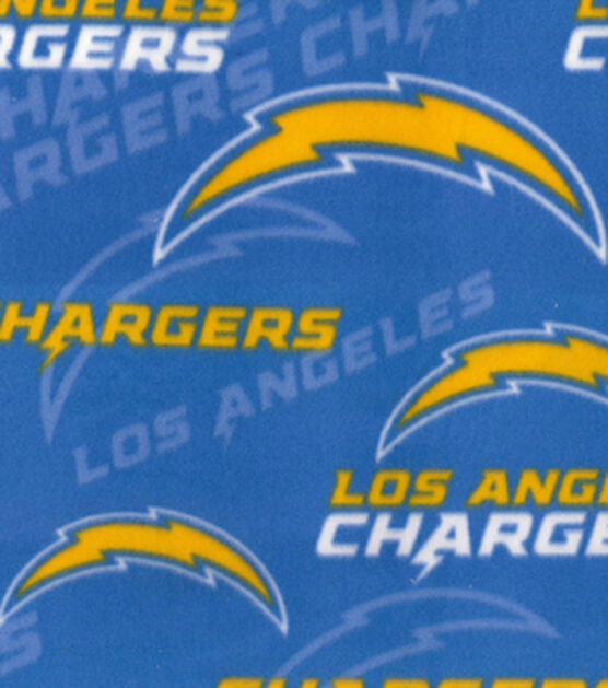 NFL Los Angeles Chargers Cotton Fabric Logo Powder Blue