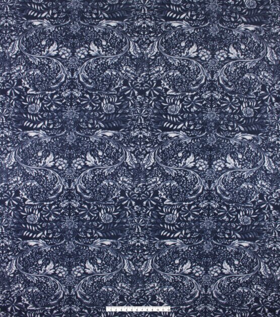 72" Wide Intricate Floral No Sew Fleece Blanket, , hi-res, image 4