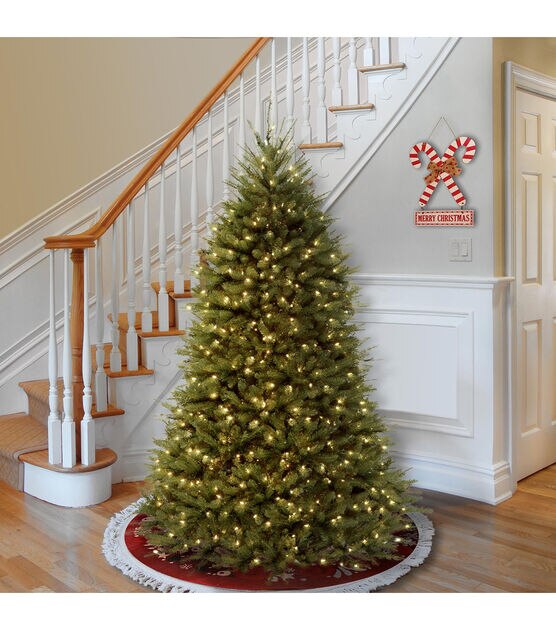 National Tree 6' Pre Lit Dunhill Fir Hinged Christmas Tree, , hi-res, image 2