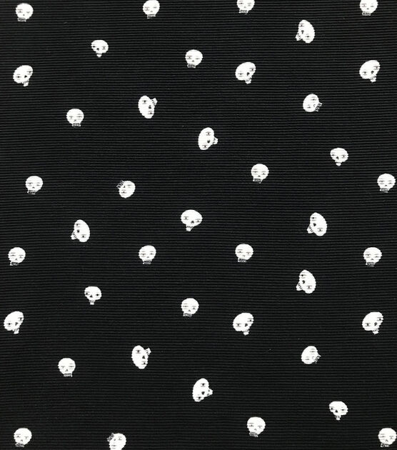 Black Skeleton Rib Knit Fabric by POP!