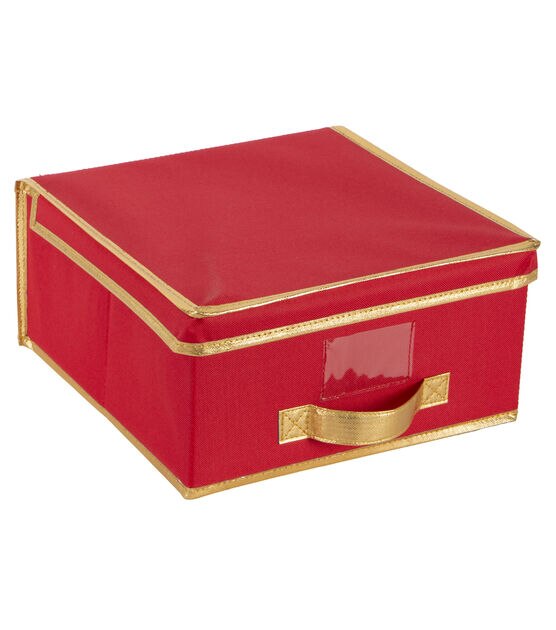 Simplify 12" Red Holiday Storage Box