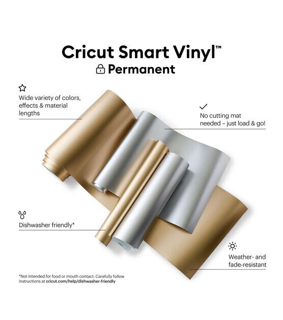 Cricut 21 ft. Smart Vinyl Permanent, Black