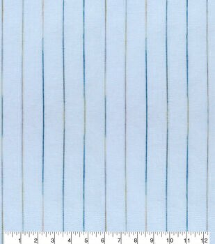 Blue & White Gingham Linen Fabric