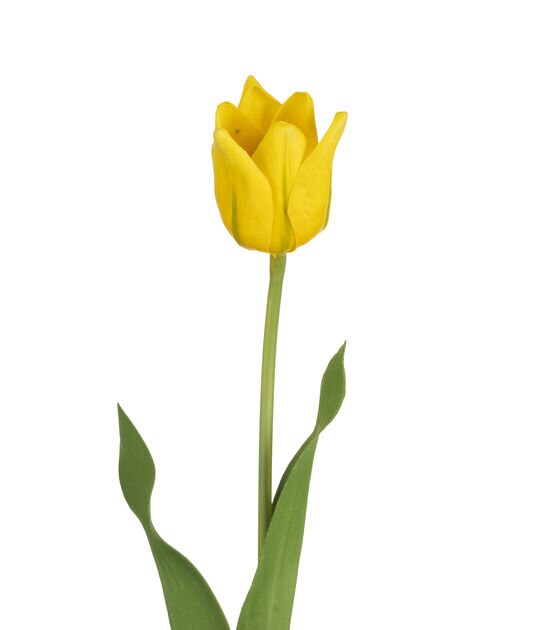 14" Yellow Tulip Stem by Bloom Room, , hi-res, image 2