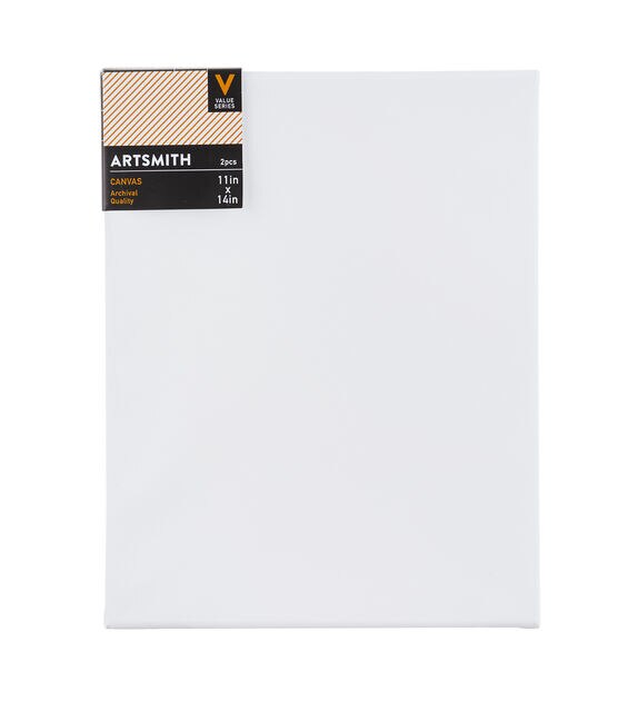 11" x 14" Value Series Cotton Canvas 2pk by Artsmith