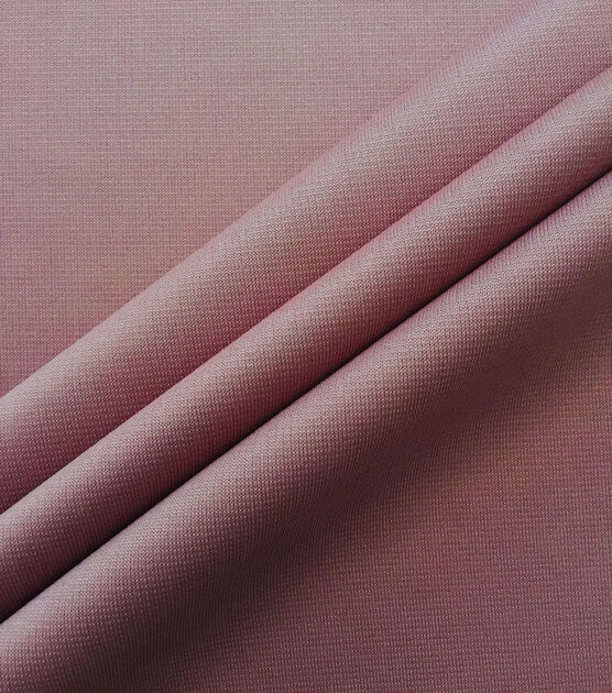 Salmon Pink Solid Ponte de Roma Knit Fabric by Famous Designer - Girl