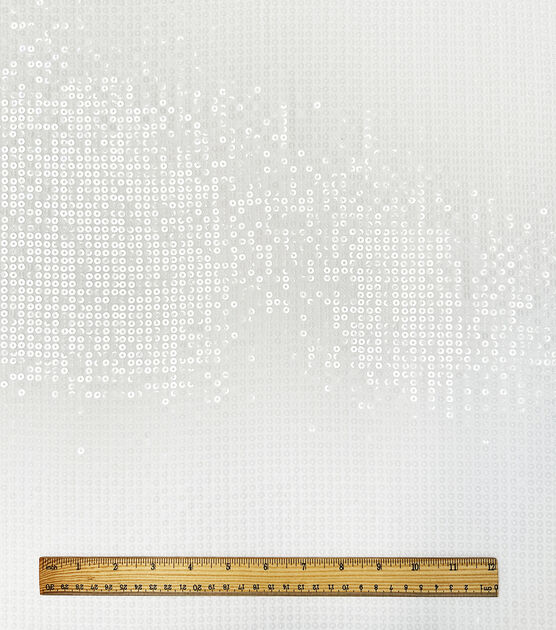 White Clear Sequin on Chiffon Fabric, , hi-res, image 4
