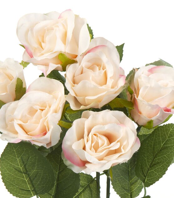 17" Pink & Cream Rose Bush by Bloom Room, , hi-res, image 2