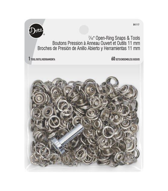 Boutons Pression METAL 16 mm off white
