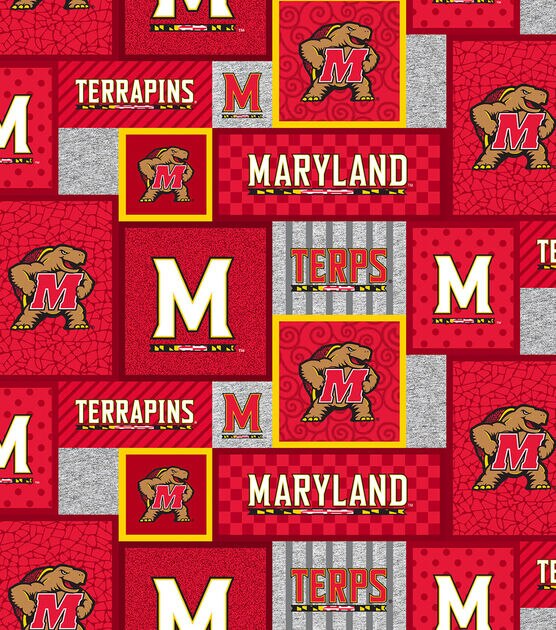 University of Maryland Terrapins Fleece Fabric College Patch, , hi-res, image 2