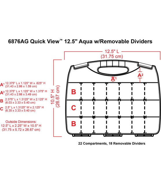 ArtBin Quick View Carrying Case Clear