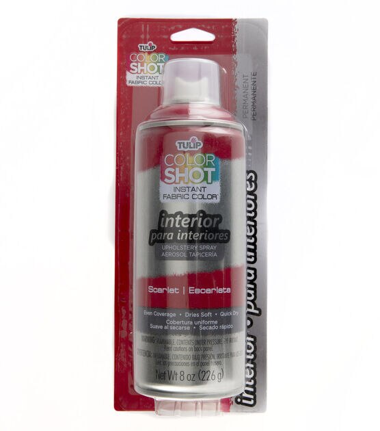 Tulip Color Shot Indoor Upholstery Spray 8oz Scarlet