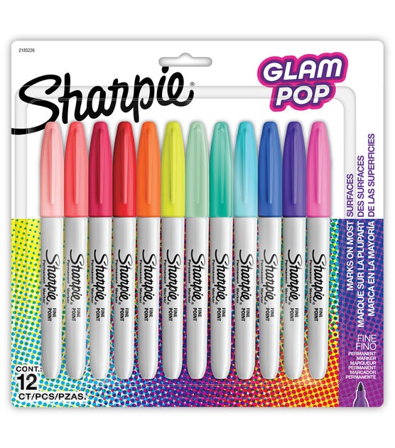 Sharpie 12ct Fine Assorted Plastic Barrel Markers - Permanent, Quick  Drying, Fade & Water-Resistant Ink - Writing Utensils in the Writing  Utensils department at