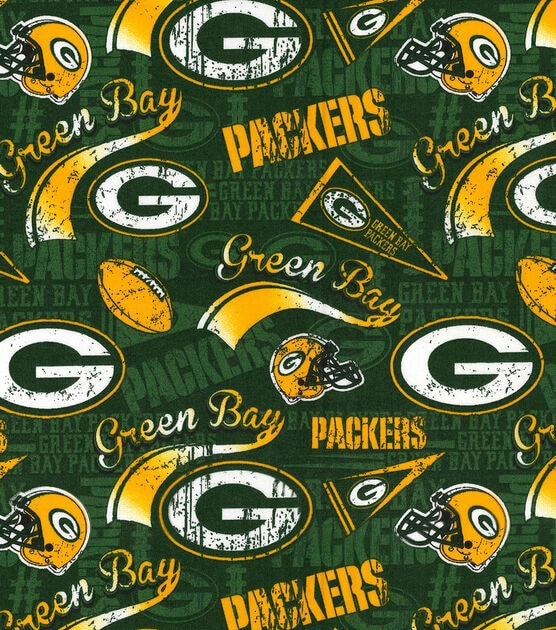 Fabric Traditions Green Bay Packers Cotton Fabric Retro, , hi-res, image 2