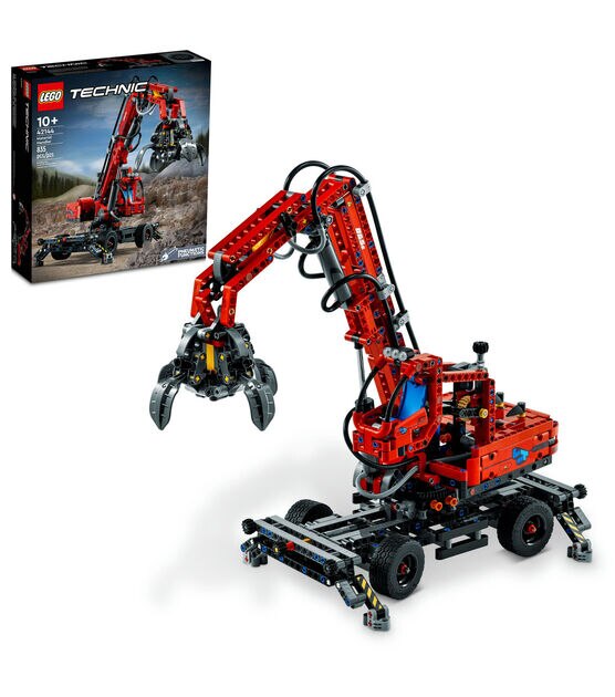 LEGO 835pc Technic Material Handler 42144 Crane Model Building Set