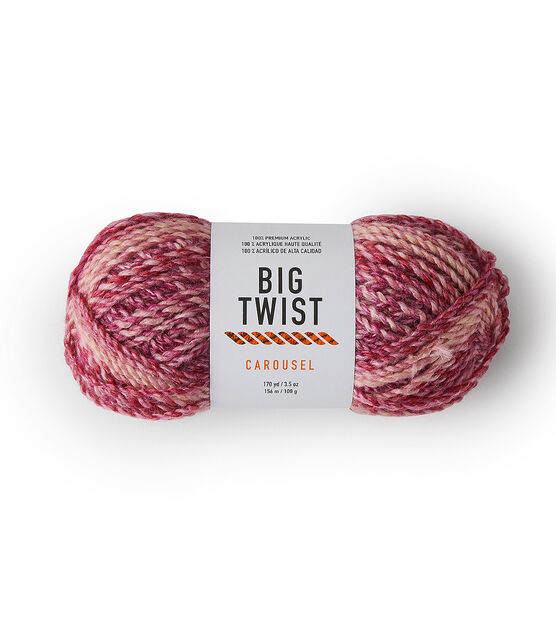  Big Twist Value Yarn, 1 Ball, Medium Rose, 6 ounces : Arts,  Crafts & Sewing