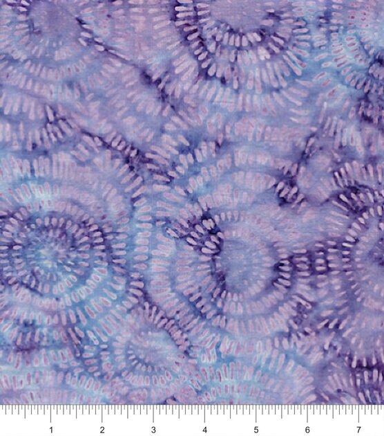 Purple Bursts Batik Cotton Fabric, , hi-res, image 2