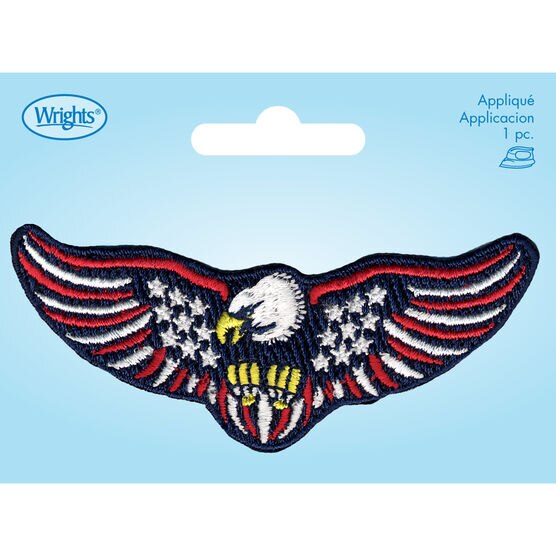 Wrights USA Flag Iron On Patch