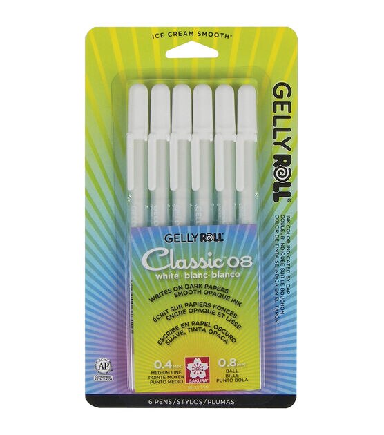 White Gelly Roll Glaze Pen