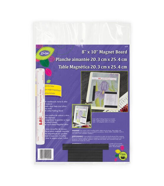LoRan Magnet Board & Ruler-8''x10