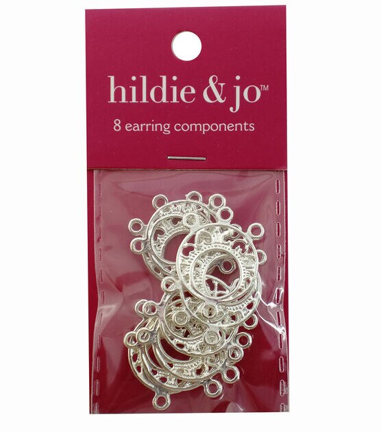 Joann Fabrics Hildie & jo 3 pk Metal & Rhinestone Fish Hook Ear