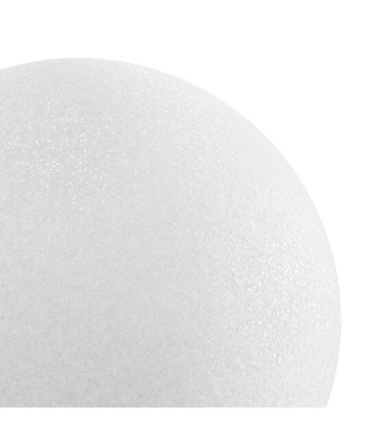 FloraCraft Ball - Styrofoam - 8-inch - White