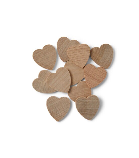 9 Beige Wood Heart by Park Lane