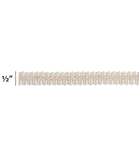 Signature Series Trim 1/2" Oyster Decorative Braid, , hi-res, image 7