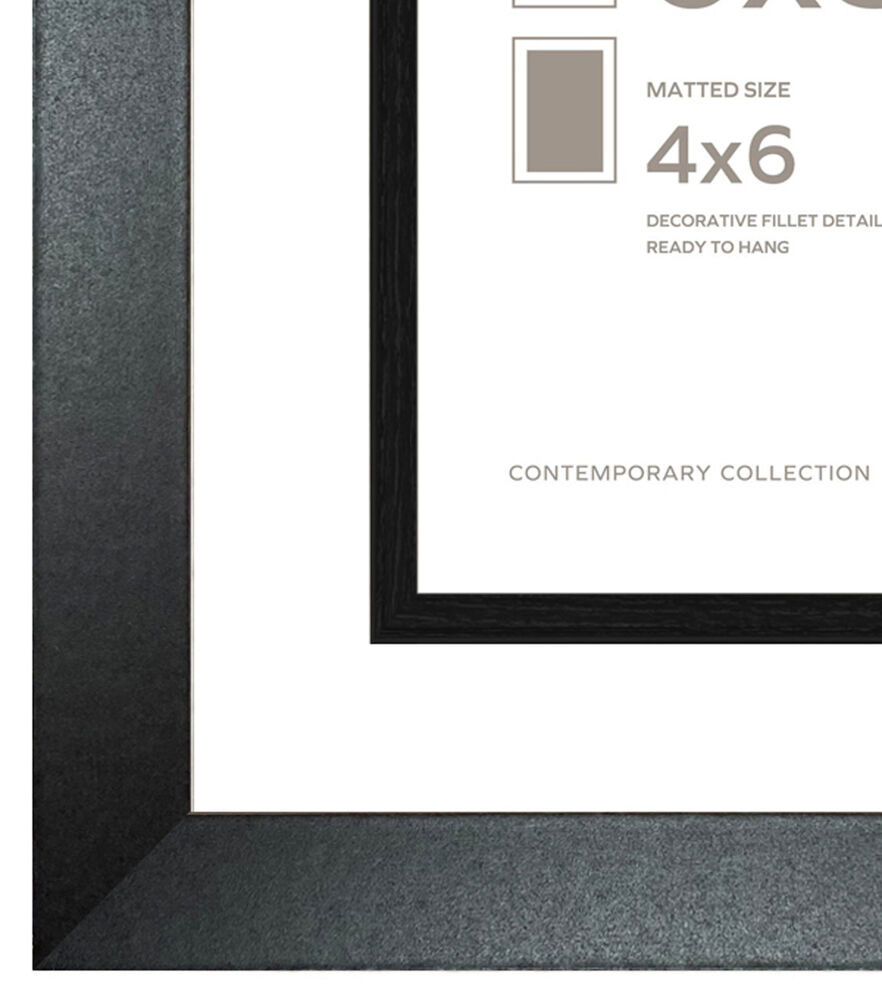 8x10 Frame for 4x6 Picture Black Wood (10 Pcs per Box)