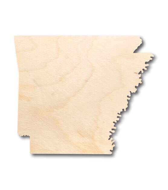 Unfinished Wood North Carolina Shape - State - Craft - up to 24