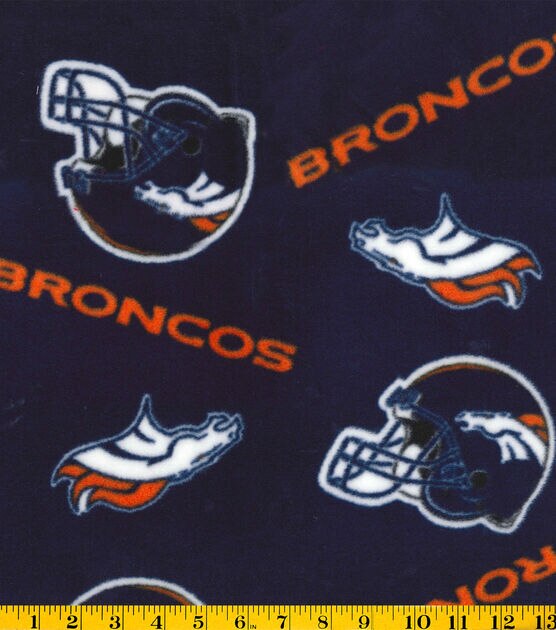 Denver Broncos Fleece Fabric 58'-Tossed