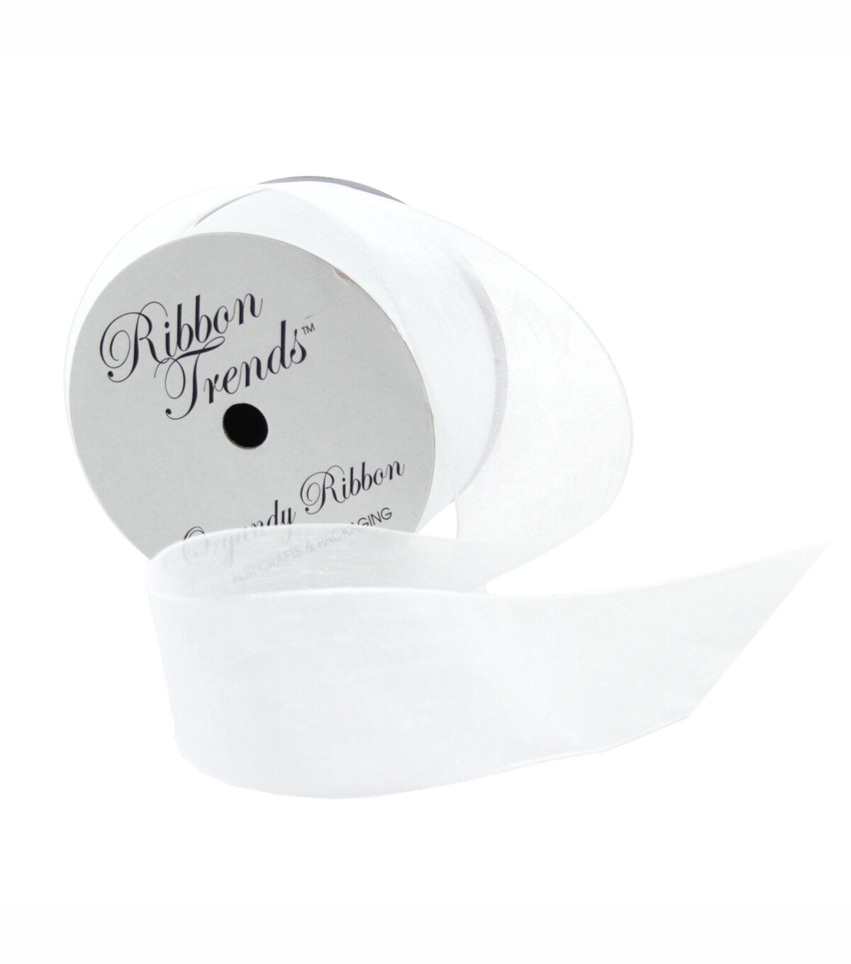 Ribbon Trends Organdy Ribbon 1/2'' White Solid | JOANN