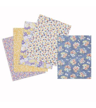Fabric Floral Paper Pack - 12 x 12