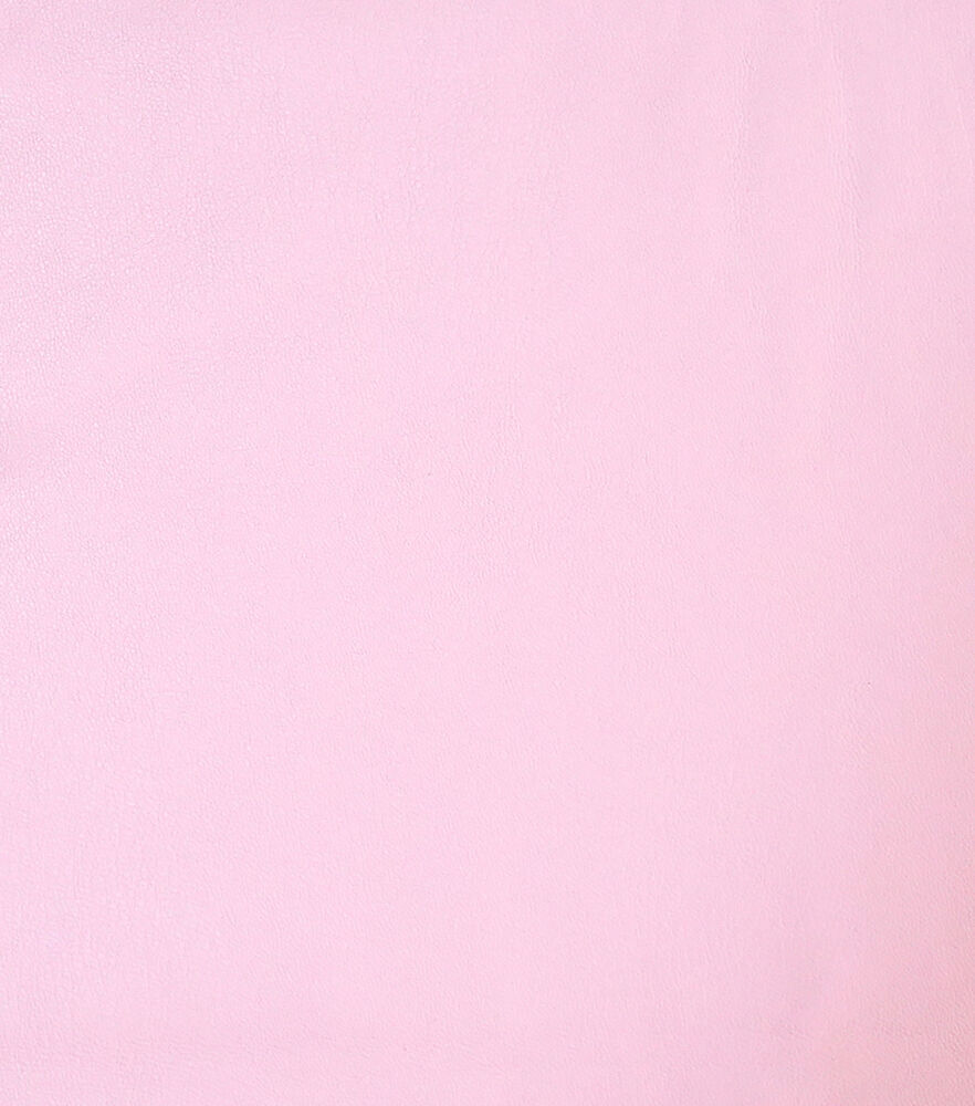 Solid Faux Leather Fabric, Pink, swatch, image 8