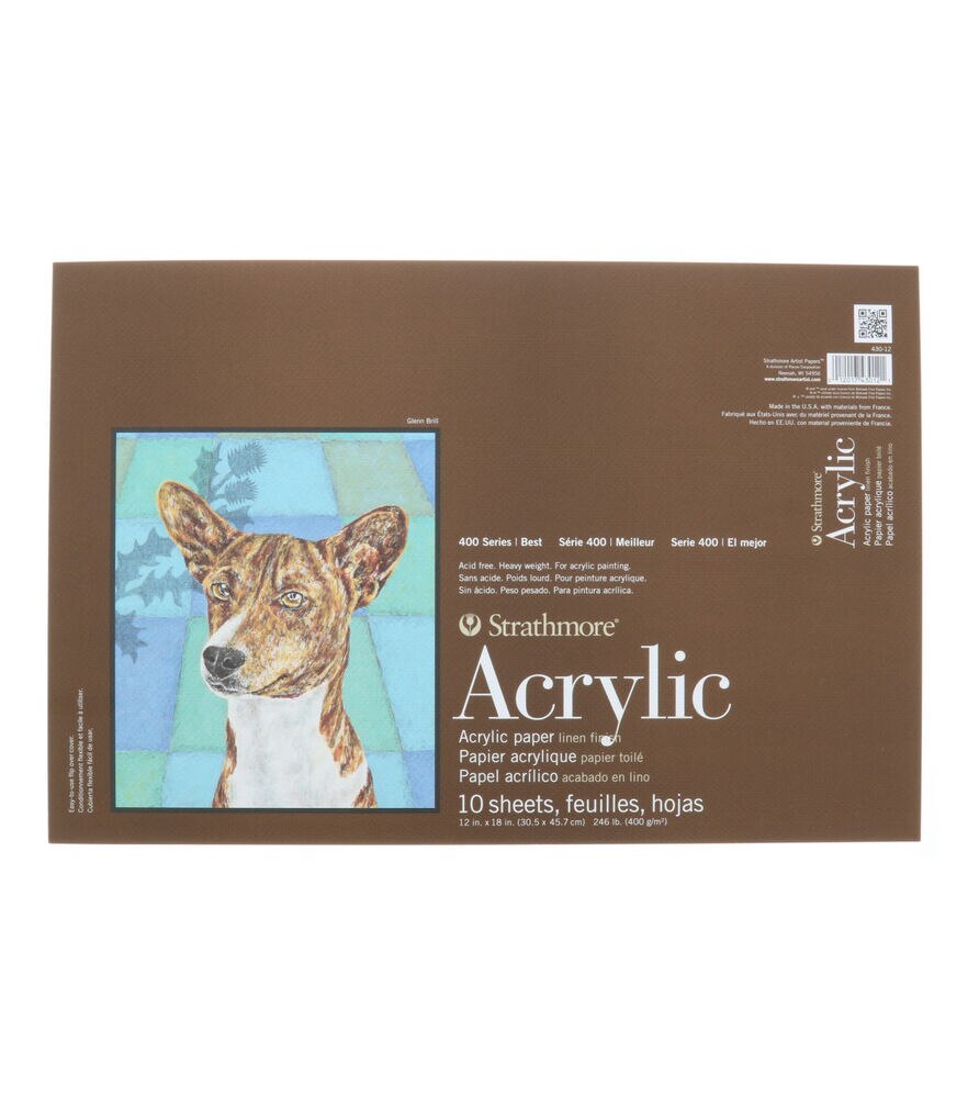 Strathmore Acrylic Paper Pad 400 Series, 12x18, swatch