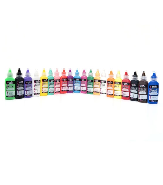 TULIP Puff Paint 20 Pack, Mellow Rainbow, Dimesnional Fabric Paint Party  Pack