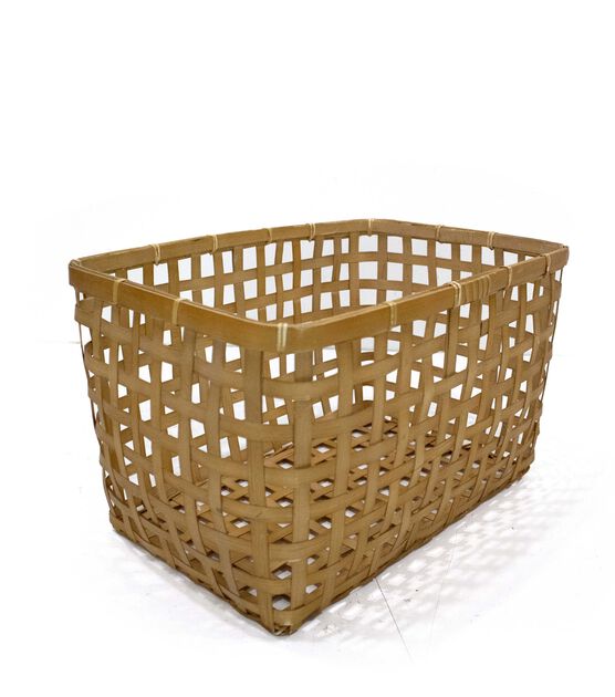 16" x 11" Bamboo Weave Basket by Place & Time, , hi-res, image 2