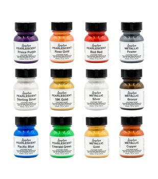 Angelus Acrylic Leather Paint Best Sellers Kit (12 Colors / 1 oz), $ 34.99