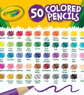 Crayola Colored Pencil 50 Pack - Colored Pencils