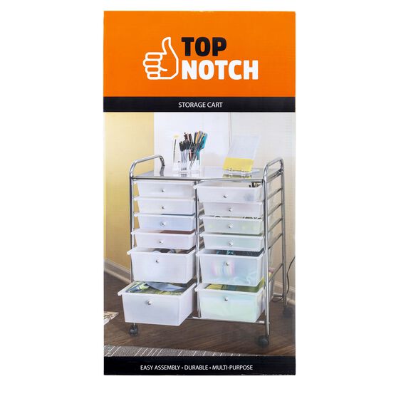 12-Drawer Mobile Organizer, Storage Cart