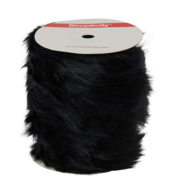 Black Faux Fur Trim 2